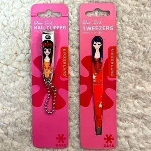 Kikkerland Glam Girl Tweezers + Nail Clipper